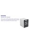 Flash Furniture Filing Cabinet, White/Charcoal HZ-AP535-02-DGY-WH-GG - alternate 5